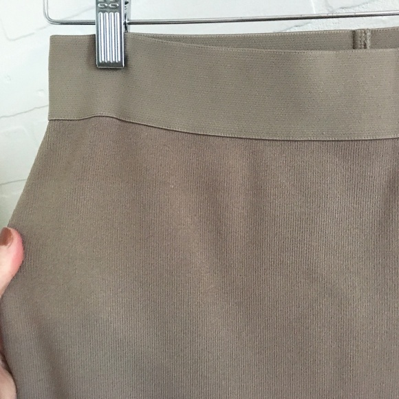 Rudsak Column knit Skirt Taupe beige brown Viscose Nylon Stretch Lightweight S - Picture 5 of 15